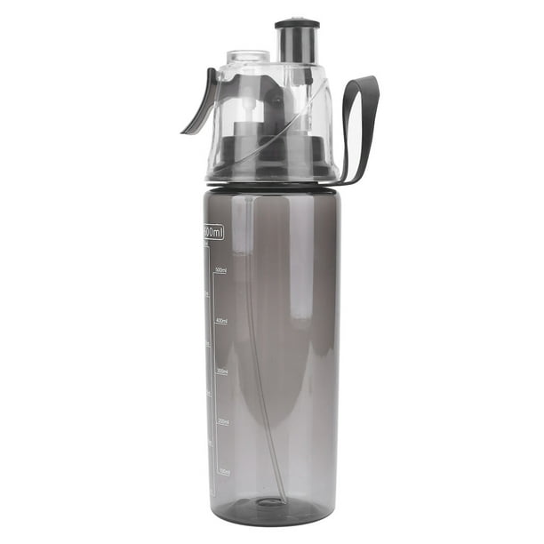 600ML Portable Clear Spray-Head Anti-Leak Water Bottle Sport School Cycling Tool